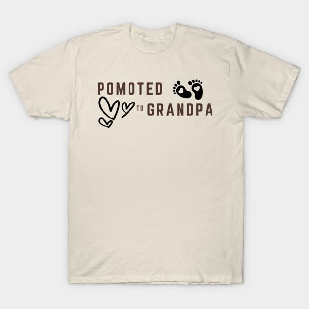 Promoted To Grandpa T-Shirt by unn4med